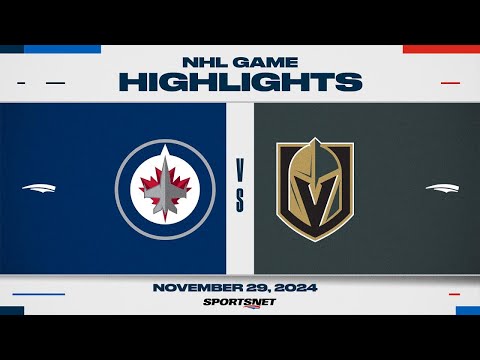 NHL Highlights | Jets vs. Golden Knights - November 29, 2024