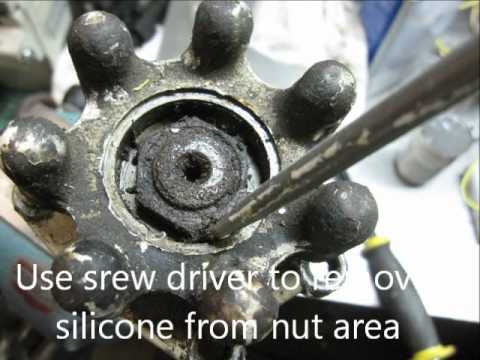 OMC intermediate housing ball gear shaft removal