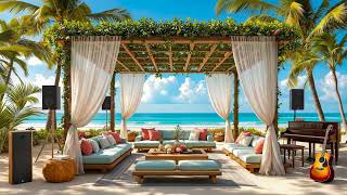 Delight Morning Jazz at Seaside Ambience with Crashing Waves ~ Sweet  Jazz Music for Relaxing