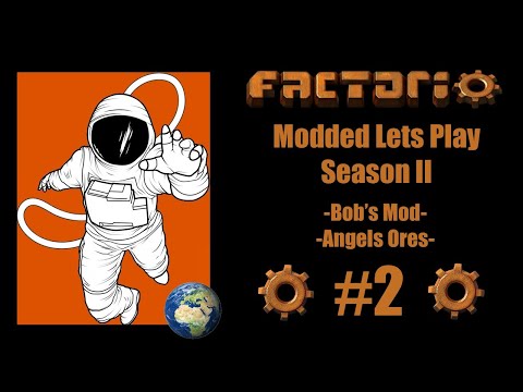 Modded Factorio Angles Ores + Bob's Mod Season 2 Episode 2: Tier One Material Processing