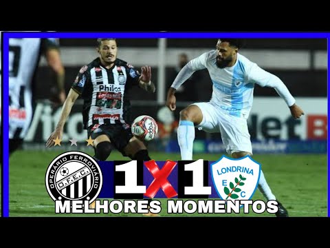 Gols operário 1 x 1 Londrina melhores momentos semifinal paranaense 06/07/2021