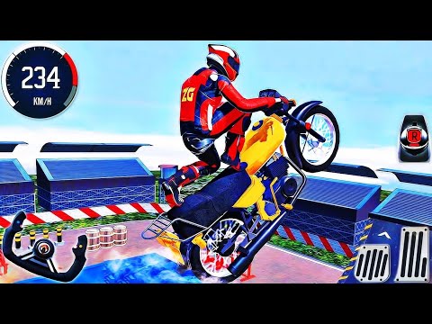 What GT Moto Stunt Driving Simulator 3D - Motocross Bike Racing Tracks - Android GamePlay
