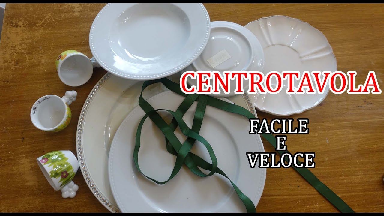 CENTROTAVOLA CON I PIATTI - FACILE ED ECONOMICO