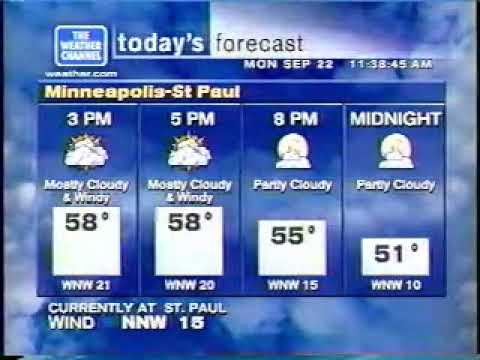 Minneapolis WeatherStar XL - September 22, 2003 - 11:38am CDT