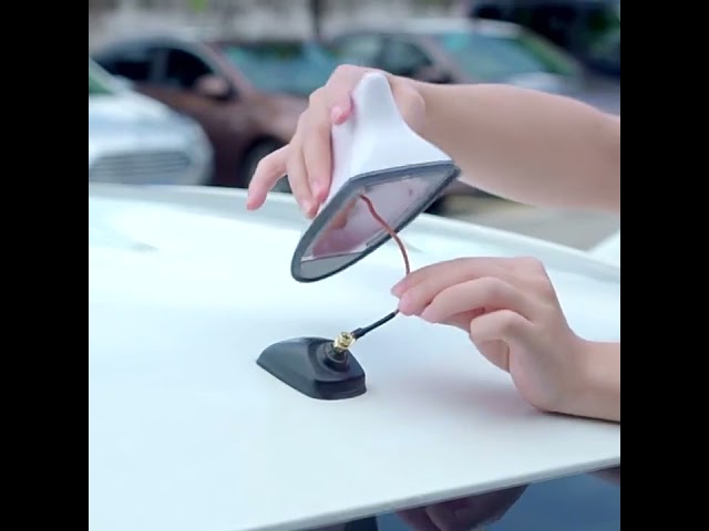 Vídeo relacionado con Heart Horse - Antena universal de radio para coche en forma de aleta de tiburón, base adhesiva, impermeable, color negro
