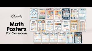 🌈✨ Brighten Up Learning with Boho Rainbow Math Posters for Elementary Classrooms! 📚🧮
