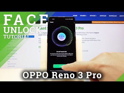 How to Activate Face Unlock in OPPO Reno 3 Pro - Set Face Recognition