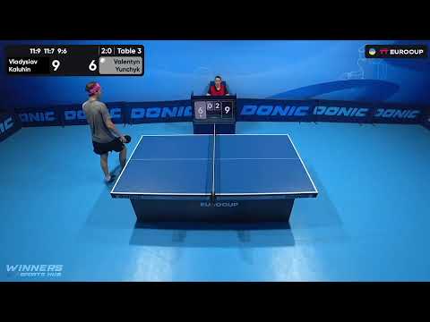 19:40 Vladyslav Kaluhin - Valentyn Yunchyk 17.08.2023 TT Euro.Cup Ukraine Star. TABLE 3