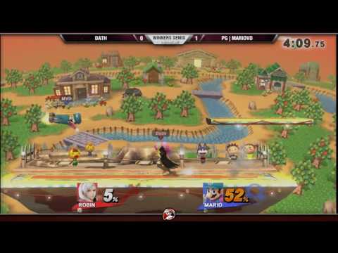 VS Weekly 2/23/17 - Winners Semis - Dath (Robin) vs. MVD (Mario) - Smash 4