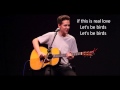 Jacob Whitesides - Let's Be Birds (Lyrics) 