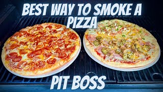 Pit boss pro series - smoke pizza on pellet grill
