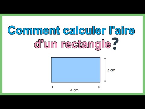 Comment calculer l'aire d un rectangle (formule calcul surface rectangle)