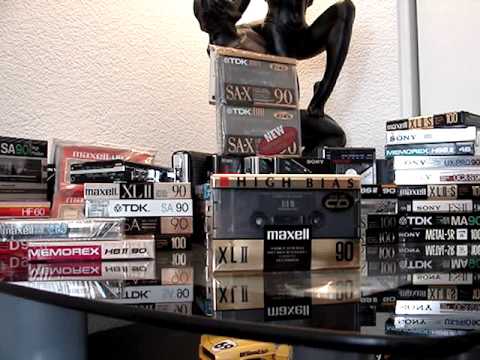 PART 1 OF MY CASSETTE TAPE COLLECTION TDK MAXELL METAL CrO2 DENON FUJI REVIEW