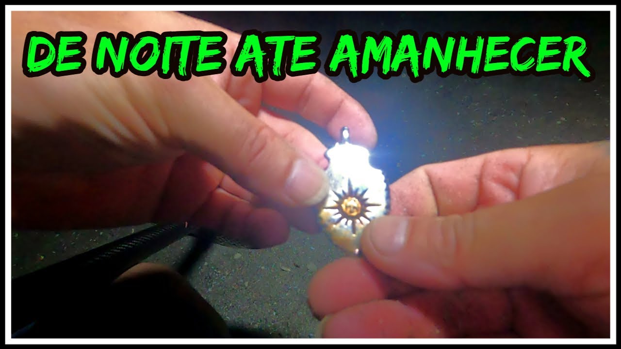 OURO e Muitos achados durante a caçada noturna! / 金属探知機 / Detector de Metal