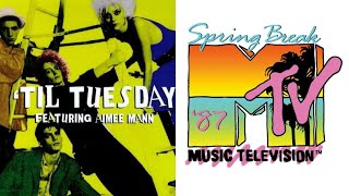 Til Tuesday at MTV&#39;s spring break 1987 sings Love In A Vacuum, Voices Carry and What About Love