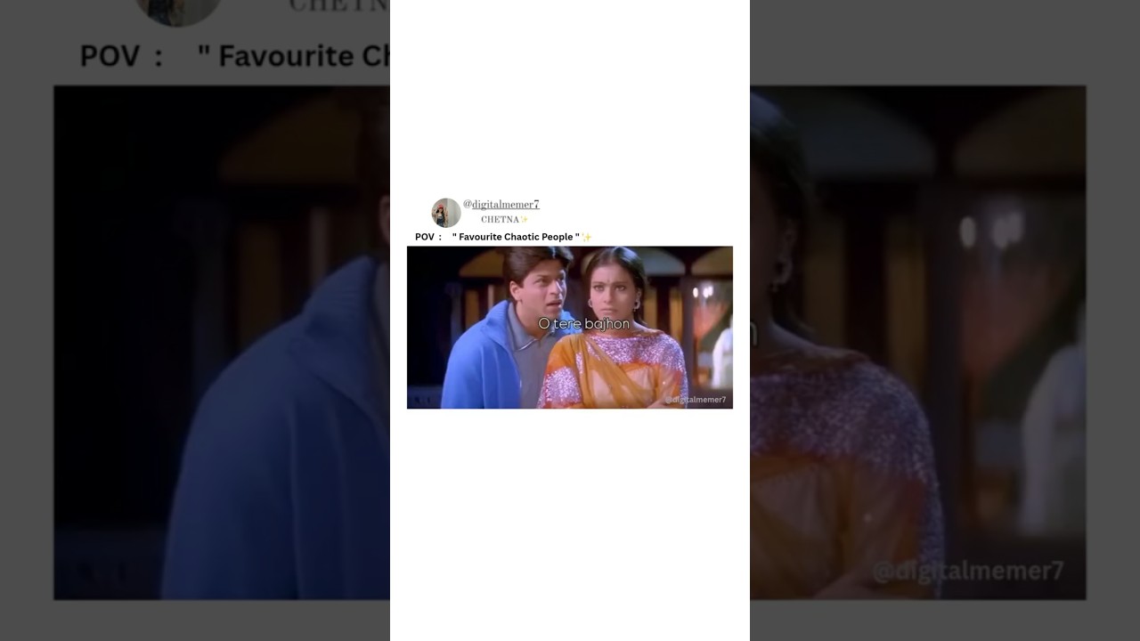 that one chaotic duo 😌| #srk #kajol #youtubeshorts #expression #reaction #pov #bollywood #mood #fyp