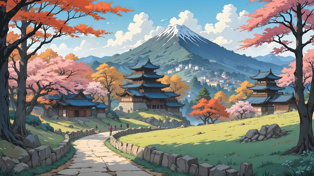 Autumn Village 🍂 Fantasy Lofi Ambience for Knights and Dreamers