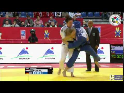 Judo 2014 Grand Slam Tyumen: Kim Polling (NED) - Szaundra Diedrich (GER) [-70kg]