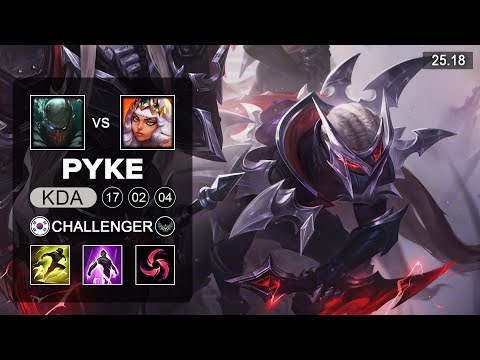 Pyke vs Qiyana Mid - KR Challenger - Patch 25.18 Season 15