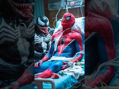 spiderman and venom😱 both friends are 🥊 fighting with thanos 💥 Avengers vs DC #marvel #avengers #dc