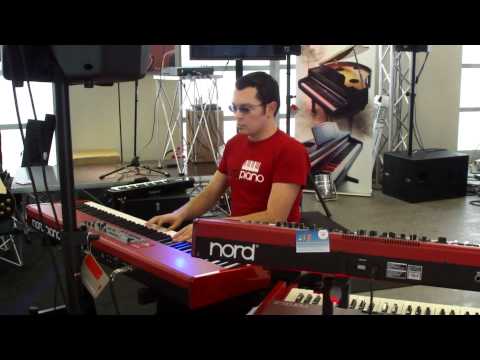 Clavia Nord Keyboards - Fed Conti plays @ Musiconair 2010 (Nord Piano, Nord Stage, Nord C2)