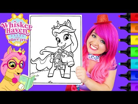 Coloring Whisker Haven Petite Coloring Book Page Prismacolor Colored Paint Markers | KiMMi THE CLOWN Video