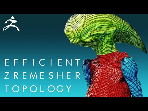 How to use ZREMESHER to create efficient TOPOLOGY in ZBRUSH | Tutorial