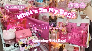 WIMB - WHAT'S IN MY BAG? FT Juicy Couture Clear Tote Bag in Pink Lemonade and Angel