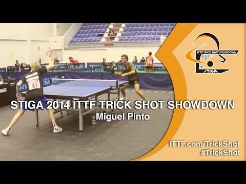 Miguel Pinto - STIGA 2014 Table Tennis TrickShot Showdown