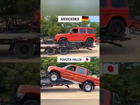 Suspension Test: Mercedes G-Class vs Toyota Hilux