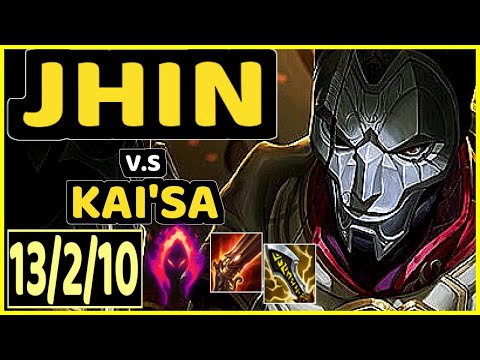 HI IM GOSU (JHIN) vs KAI'SA - 13/2/10 KDA BOTTOM ADC GAMEPLAY - NA Ranked DIAMOND