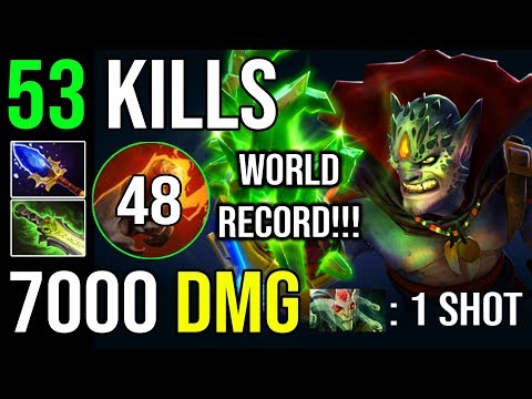 OMG WORLD RECORD! 7000 Dmg 1 Hit 53 Kills Lion Craziest 48 Stack META The MOST IMBA 7.21d Dota 2