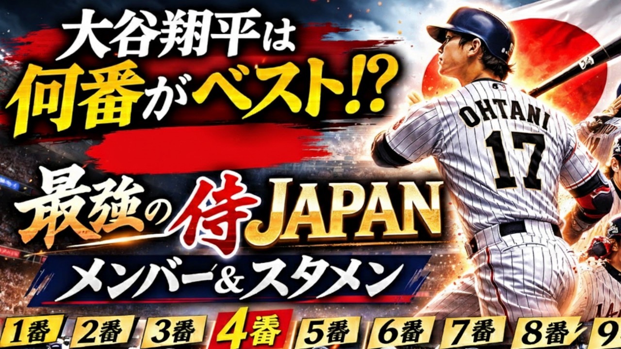 【WBC開幕直前】僕が考えた最強侍ジャパンメンバーを紹介します！スタメンはどうなる！？大谷翔平の打順は何番が正解！？