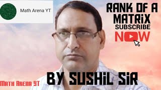 Rank of a matrix | definition | introduction | application