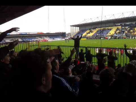 Sc Cambuur - Willem II - Feest na de wedstrijd - 0-2 - sfeer - 3 punten - 9-4-2012