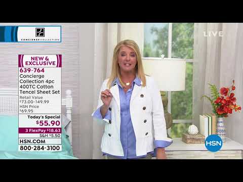 HSN | Concierge Collection Bedding 03.12.2019 - 03 AM