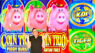 Making a TRIO of BIG WINS!! Coin Trio Fortune Trails & Piggy Burst ๐ฎ๐ฐ๐ท