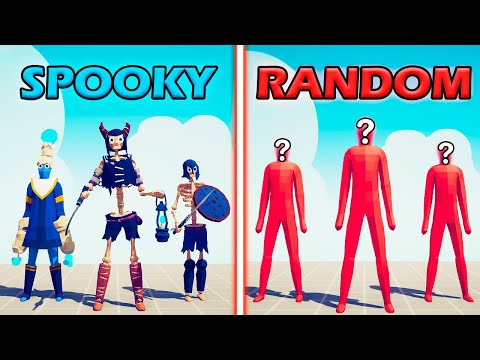 SPOOKY TEAM vs RANDOM TEAM - Totally Accurate Battle Simulator | TABS