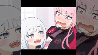 かわいいオペ てぇてぇモリ♥ #Shorts【森カリオペ/がうる・ぐら/ホロライブ/手描き/切り抜き】