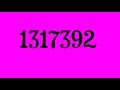 Numbers 0 To 2000000