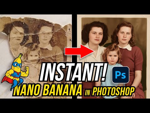 Instantly Repair & Restore Old, Damaged Photos with NANO BANANA in Firefly & Photoshop!