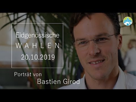 /// Eidgenössische Wahlen 2019 : Porträt von Bastien Girod (G - ZH) ///