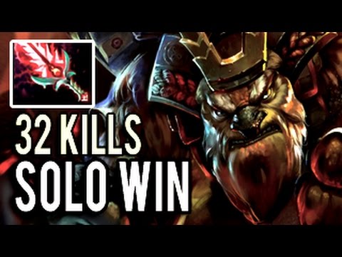 Earthshaker Solo Win with 32 Kills Killer Build 7.04 Machine Gun Meta Dota 2