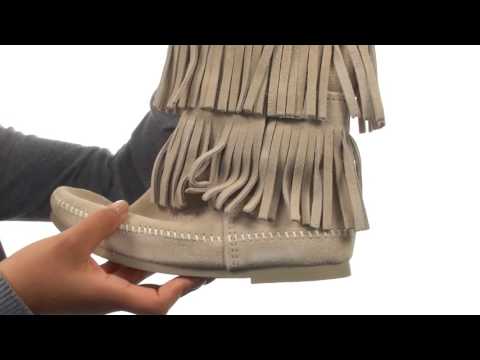 Minnetonka 3-Layer Fringe Boot  SKU:8659930