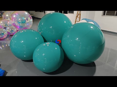 Eye-catching Custom giant dark green balls for large party events backdrop decorations