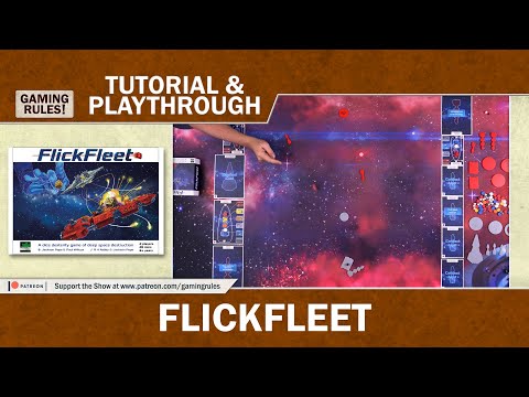 Flick Fleet - Tutorial and Playthrough with Gaming Rules!