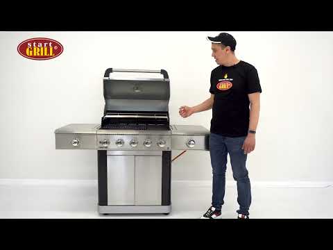 Газовый гриль 5+2 горелки