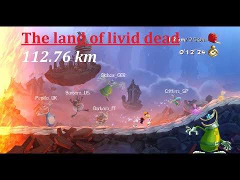Rayman Legends The land of livid dead 112.76 km Daily challenge 14/12/17