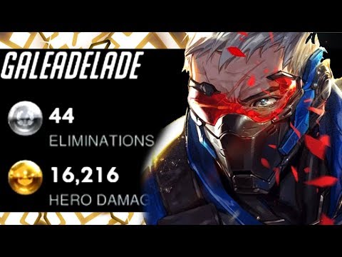 Unstoppable Carry Soldier 76 - Gale! 44 ELIMS! [ OVERWATCH SEASON 18 TOP 500 ]