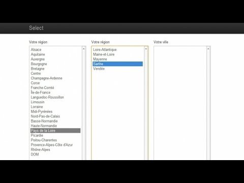 Tutoriel jQuery Lier plusieurs select